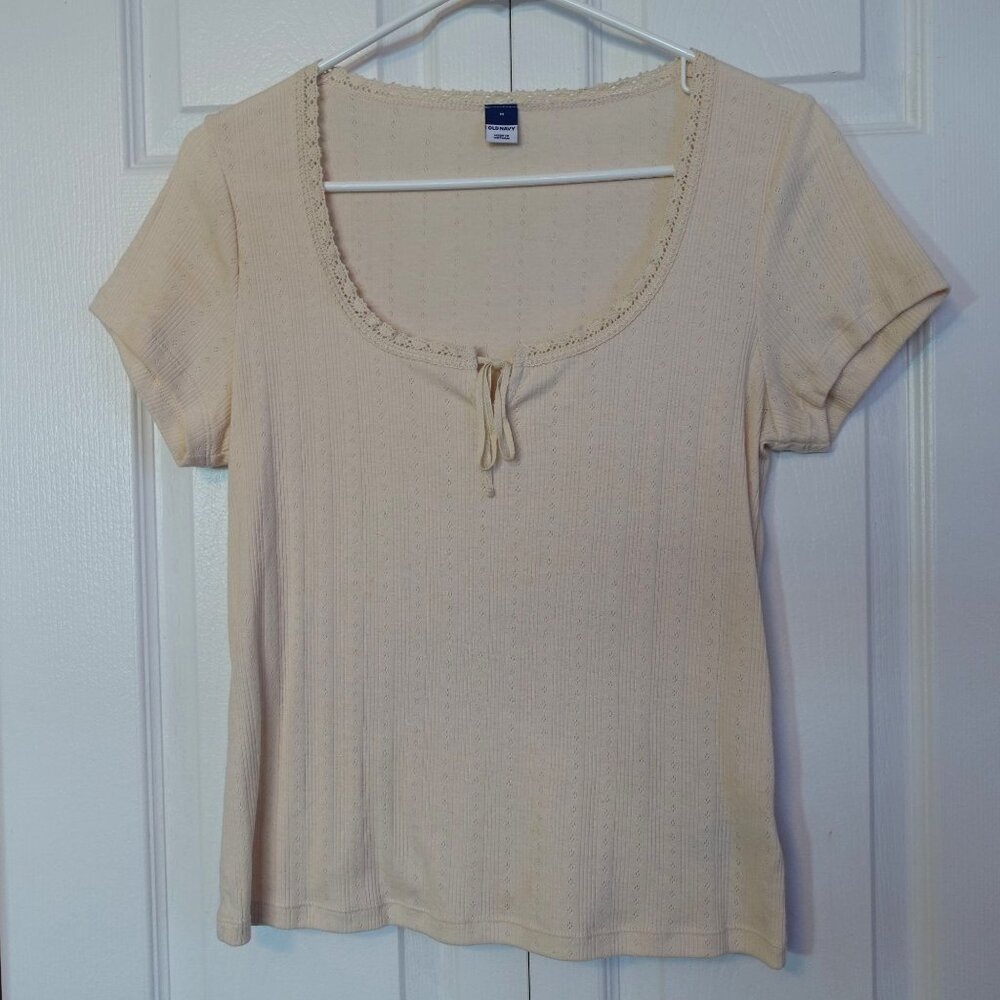 2 Old Navy  Knit Short Sleeve Scoop Neck Top T Shirt
